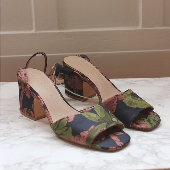 Zara Basic Shoe Collection Floral Brocade - Picture 1 of 4